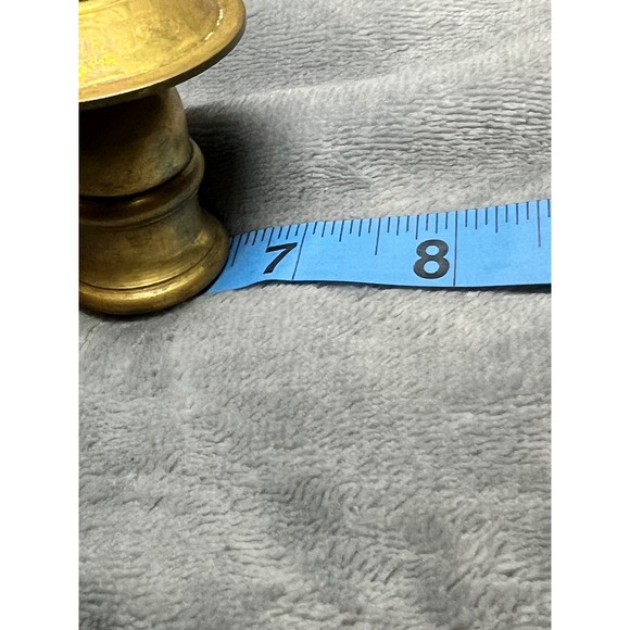 Vintage Brass Lion Candelabra Triple Candle Holder Table‎ Decor 13\